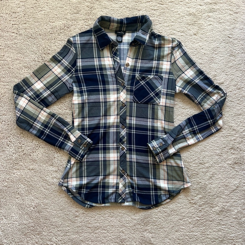 Long sleeve flannel button down